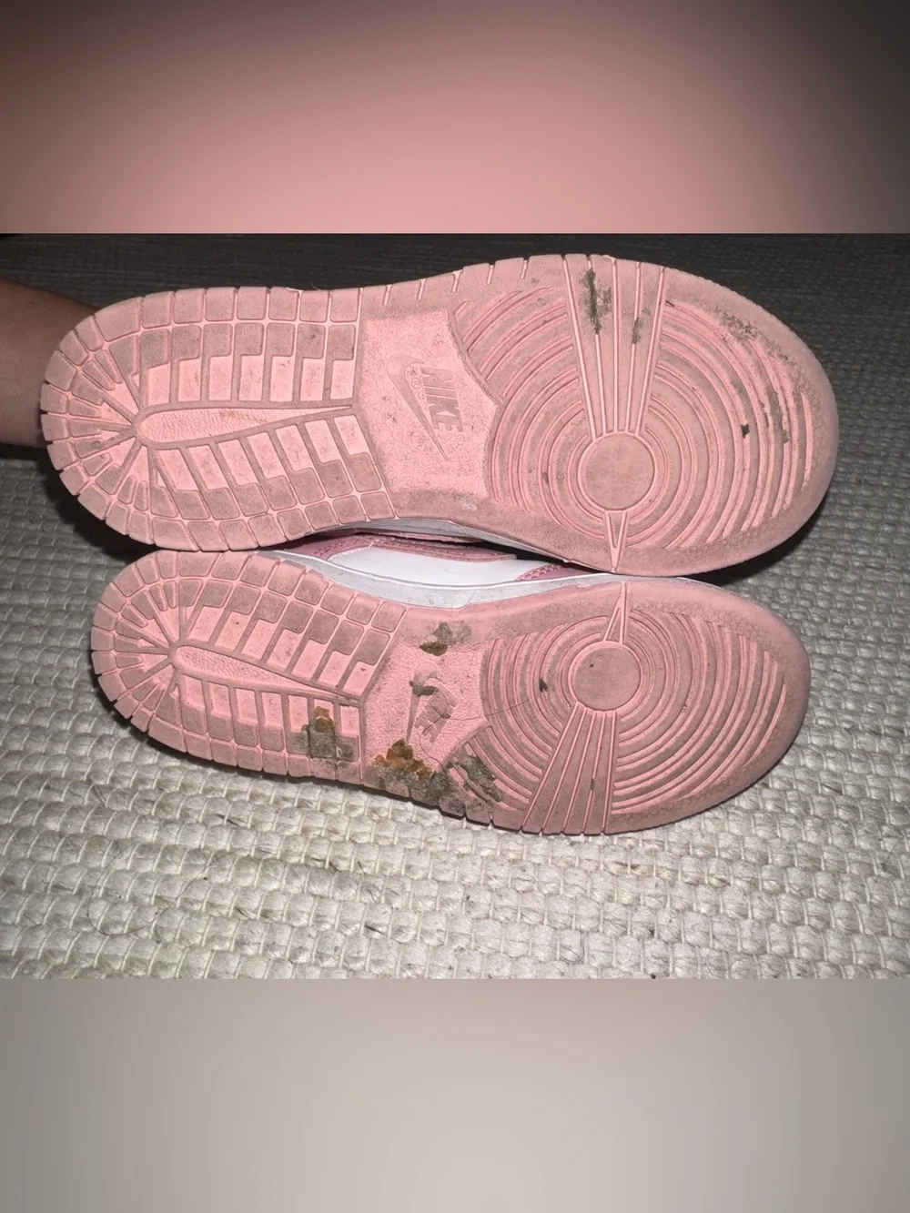 NIKE Girls Pink Sneakers - Size 13.5